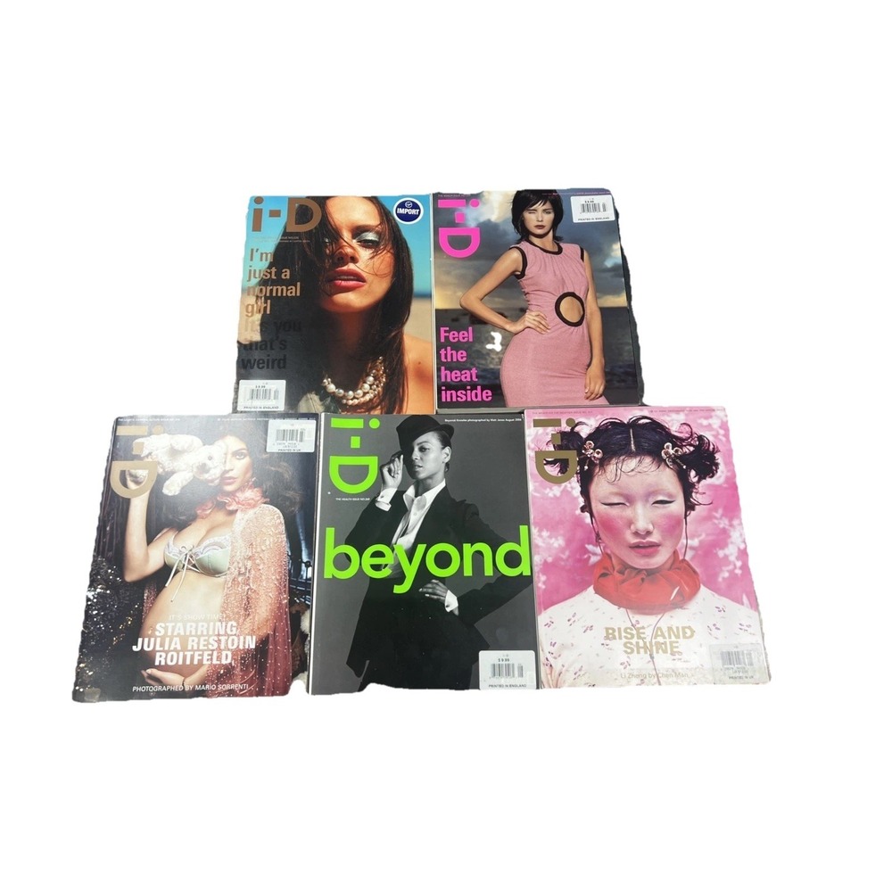 ID Magazine Lot of 5 Beyonce British Fashion Luxury Celebrity Style Y2K RARE VTG